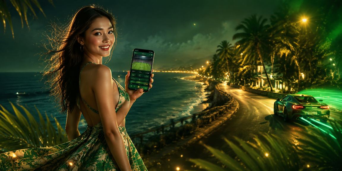 Người chơi tận hưởng cá cược di động trên bãi biển Mũi Né với điện thoại Android